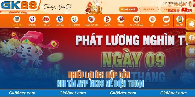 Hội viên nhận được nhiều lợi ích khi tải app GK88