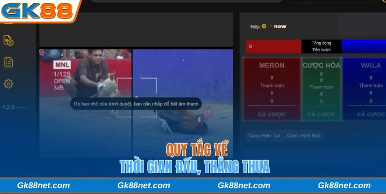 Quy tắc về thời gian đấu, phân định thắng thua