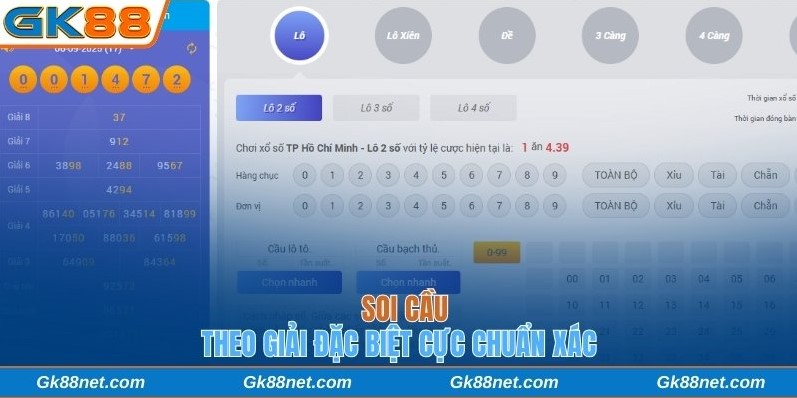 Soi cầu theo giải đặc biệt cực chuẩn xác
